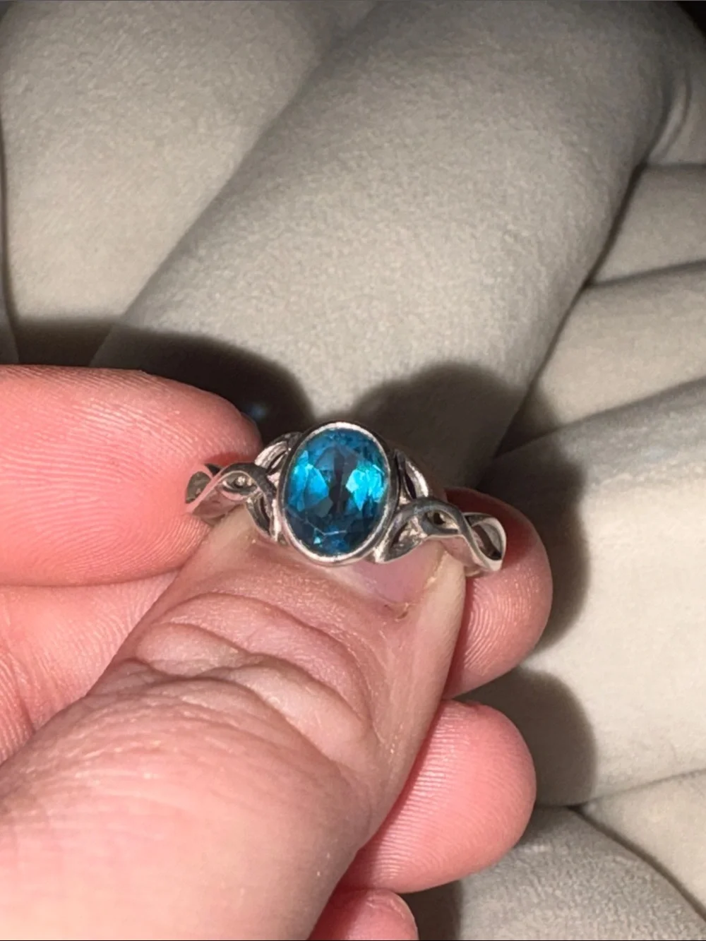 Sterling Silver Blueberry London Blue Topaz Ring